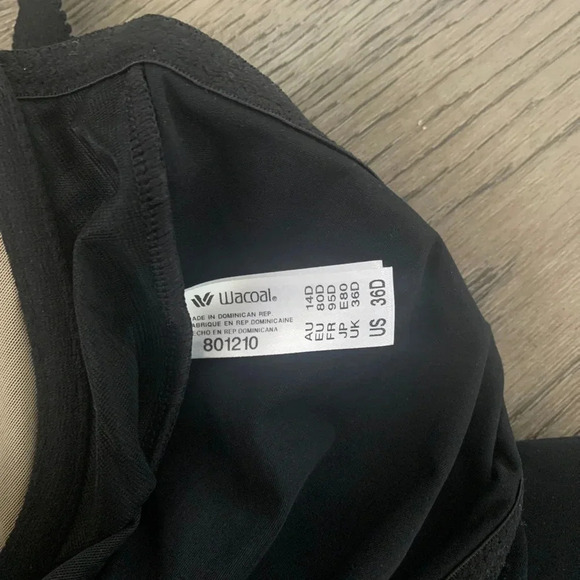 Worn Once Wacoal Visual Effects Body Briefer with Minimizer Bra Size 36D - Black - Picture 7 of 9